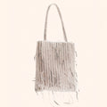 Sophia in White Sequin Tassels