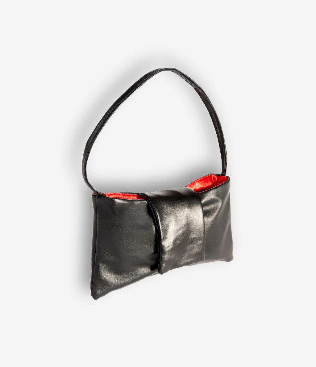 Mia Bag - Black Pleather