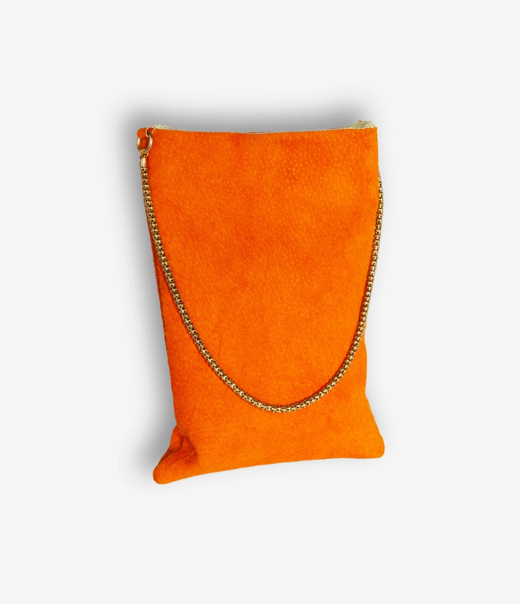 Lilliana Bag - Orange Suede